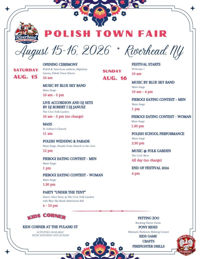 2026 Polish Town Fair schedule